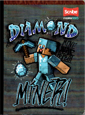 Cuaderno cosido rayado niño x 100 Mine craft