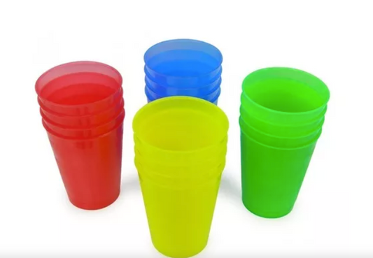 Vaso plastico color aleatorio