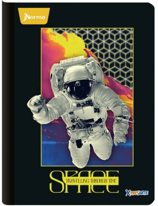 Cuaderno cosido cuadriculado niño x 100 hojas Astronauta