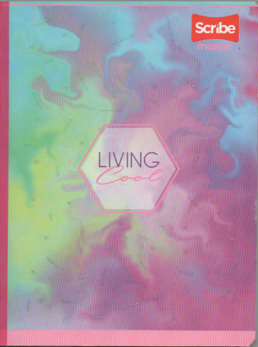 Cuaderno cosido rayado niña x 100 hojas Living Cool