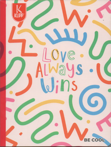 Cuaderno cosido rayado niña x 100 hojas Love always wins