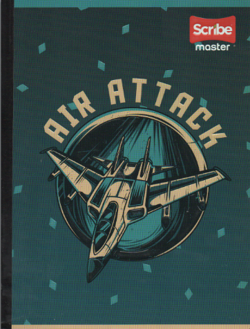 Cuaderno cosido rayado niño x 100 Air attack