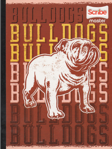 Cuaderno cosido rayado niño x 100 Bulldogs