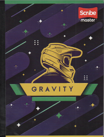 Cuaderno cosido rayado niño x 100 Gravity