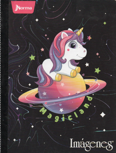 Cuaderno cosido ferrocarril niña x 50 Magicland