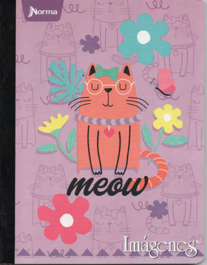 Cuaderno cosido ferrocarril niña x 50 Meow