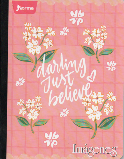 Cuaderno cosido ferrocarril niña x 50 Darling just believe