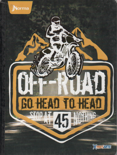 Cuaderno niño cosido ferrocarril 100 hojas Off road