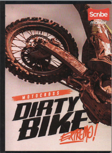 Cuaderno niño cosido ferrocarril 100 hojas Dirty Bike