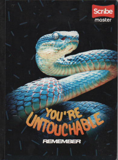 Cuaderno niño cosido ferrocarril 100 hojas You are untouchable