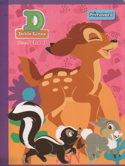 Cuaderno cuadritos tipo D 100 hojas Bambi