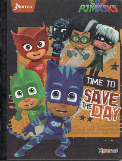 Cuaderno niño RAYADO 50 hojas PJ MASKS