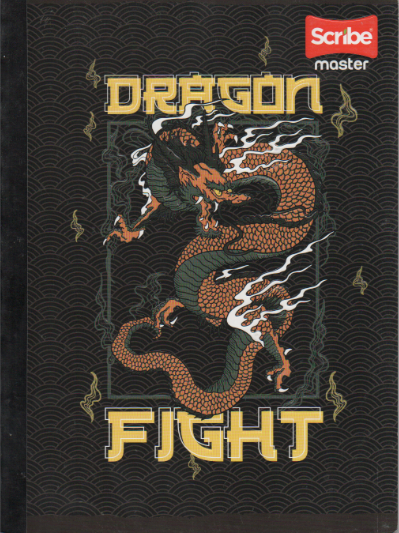 Cuaderno niño ferrocarril 50 hojas Dragon Fight