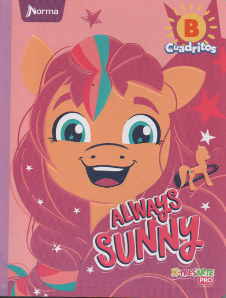 Cuaderno niña cuadritos tipo B 100 hojas Aways sunny