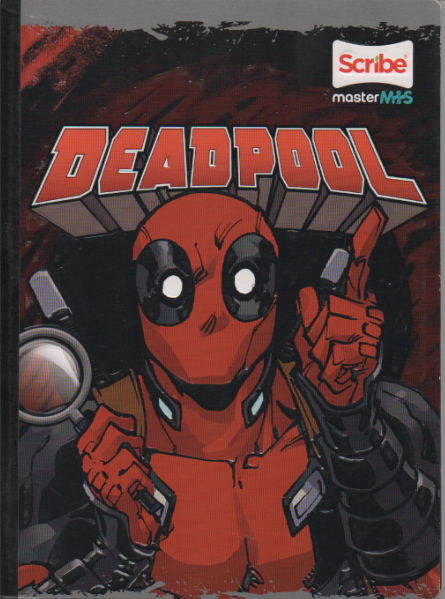 Cuaderno cosido rayado niño x 100 Deadpool