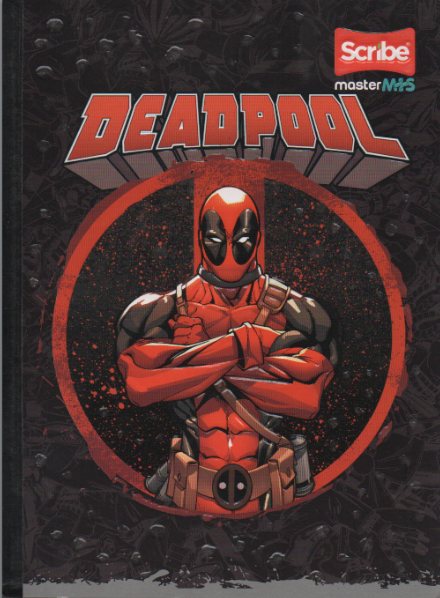 Cuaderno cosido rayado niño x 100 Deadpool