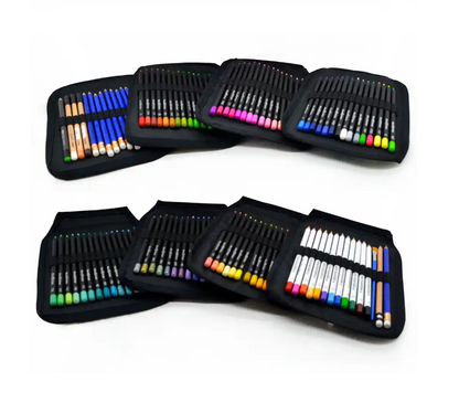 Kit Profesional Black Artisan X 120 Colores Estuche Tela